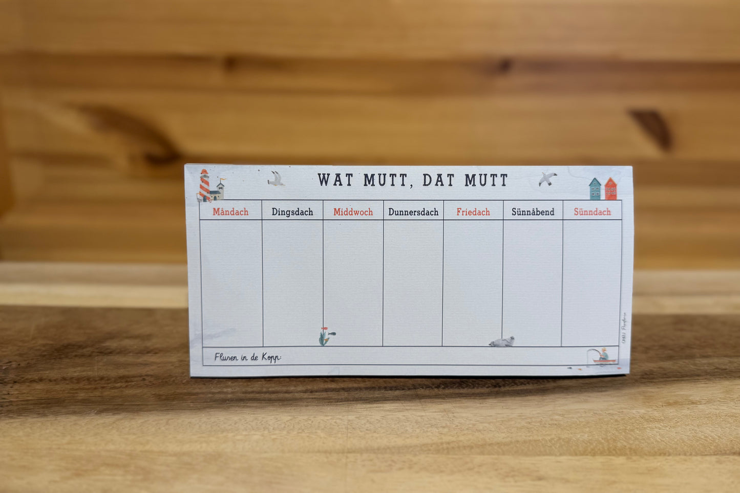 Kalender „Wat mut dat mut“