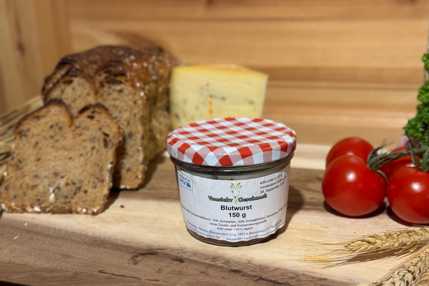 Haltbare Hausmacher-Blutwurst im Glas, Mecklenburg-Vorpommern