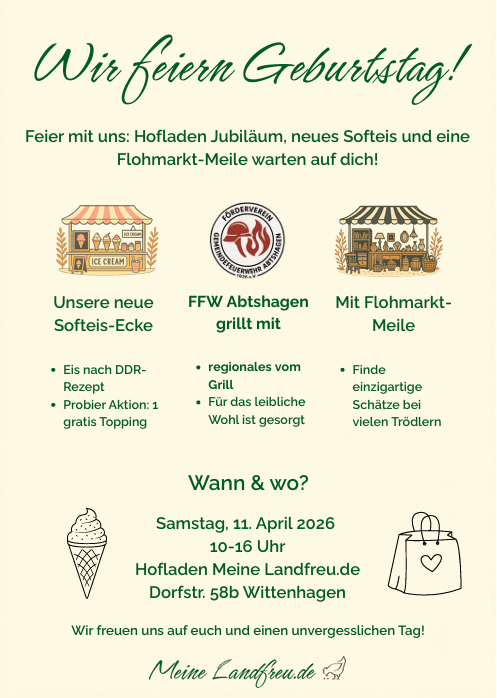 Hofladen Meine Landfreu.de Jubiläum
