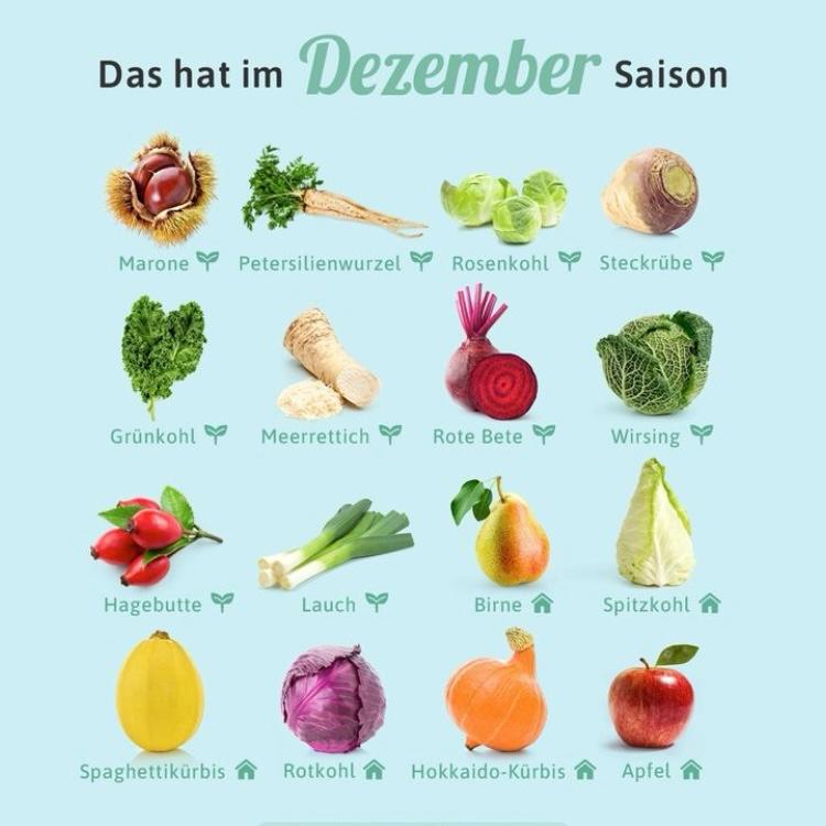 Saisonkalender Dezember