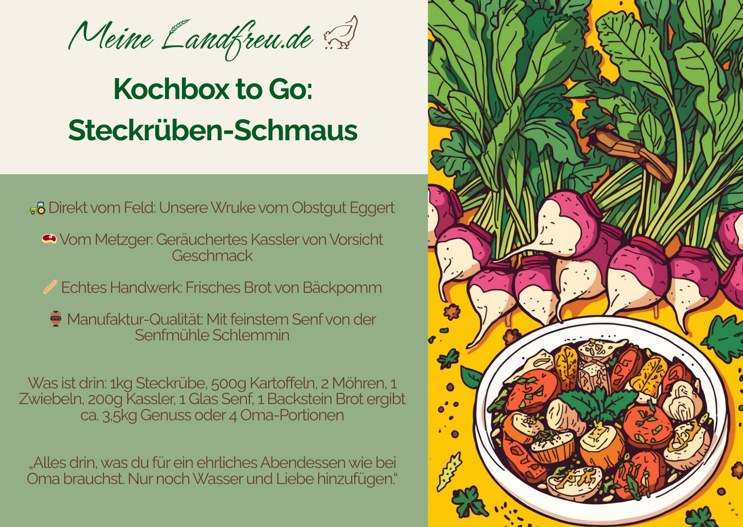 Wruken-Kochbox to Go – Komplettset für deftigen Eintopf